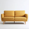 Fabric sofa with five cushions in teal color 180 x 80 x 85cm