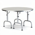 Foldable round aluminum table for outdoor events 100 x 100 x 75cm